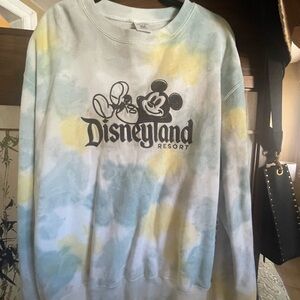 Disney White and Yellow Sweatshirt